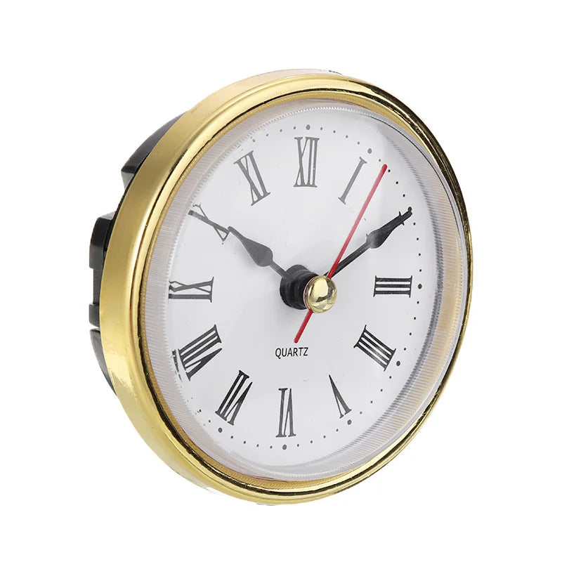 High Quality Classic Clock Craft Quartz Movement 2-1/2 Inch Round Clock Head Insert Roman Number Mayitr Little Clock