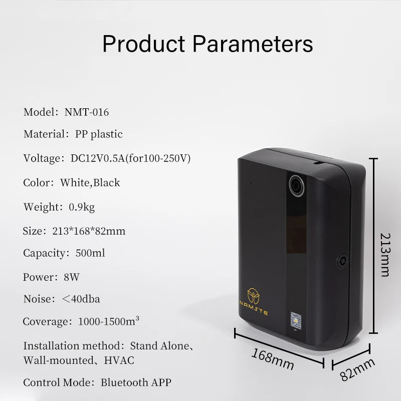 Bluetooth Diffuser 1500m³ Electric  Essential Oils Air Freshener