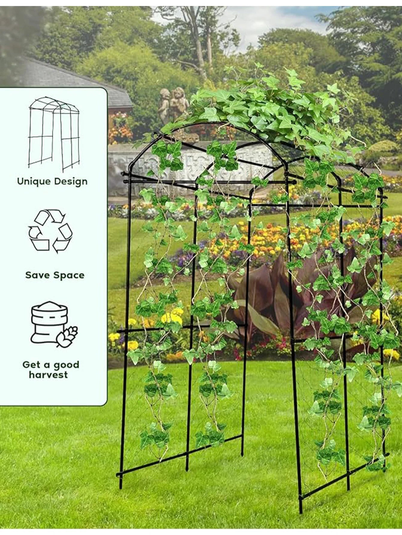 Garden Arch Trellis For Climbing Plants And Vines Decor