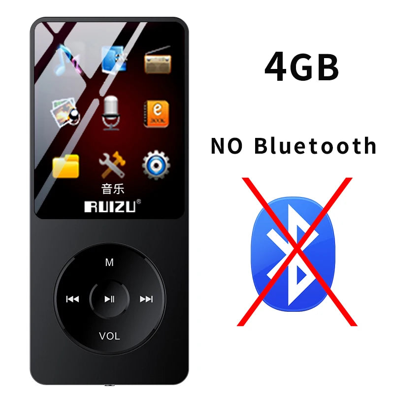 MP3 Music Player 16GB Portable Sport Walkman with 1.8 Inch Screen Support FM Radio E-Book Clock Recorder  MP4 Compact