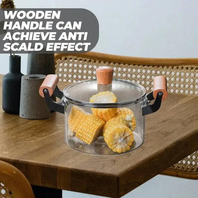 Soup Pot Nonstick Bakeware Sets Glass Stew Pot Lid Utensils