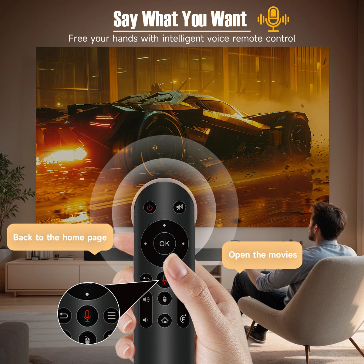Magcubic 650ANSI L018 Projector 4K Native 1080P Auto Focus