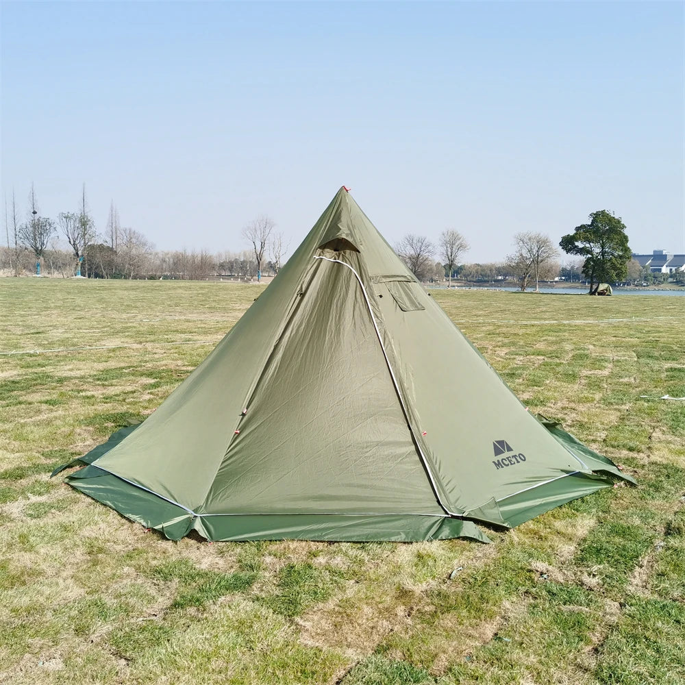 4-6 People Tipi Hot Tent with Stove Jack 400PRO Camping