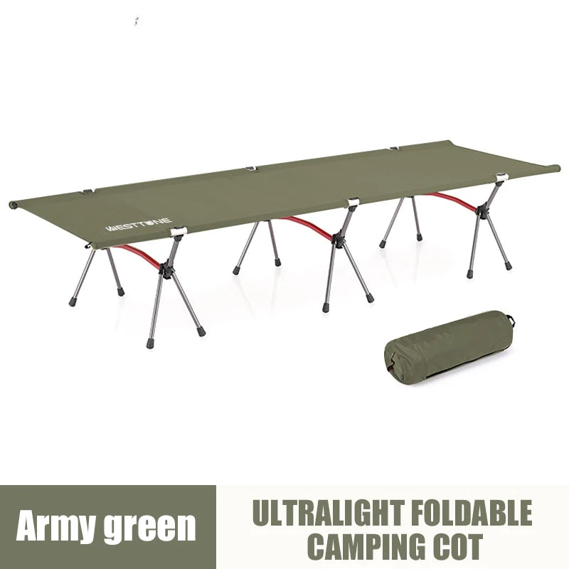 Camping Cot with Leg Extenders Ultralight Aluminum Alloy