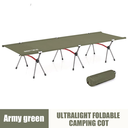 Camping Cot with Leg Extenders Ultralight Aluminum Alloy