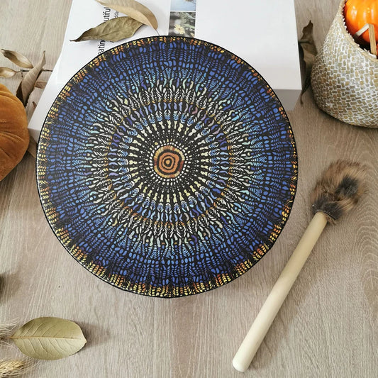 Handmade Fashion Alchemical Moon Drum  Sound Healing Tool for Spiritual Music Meditation