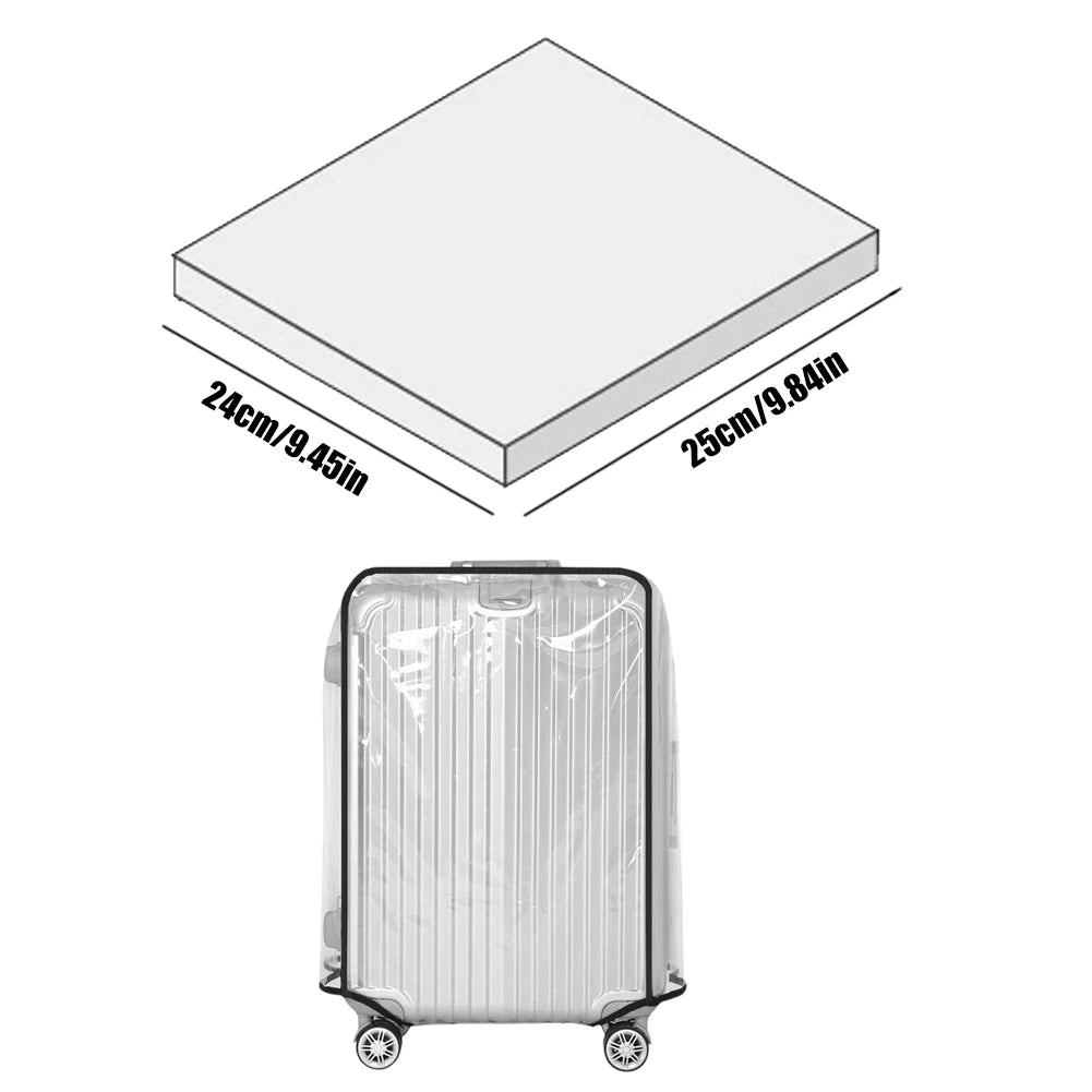 20-30inch Clear Suitcase Cover Protector for Wheeled Luggage