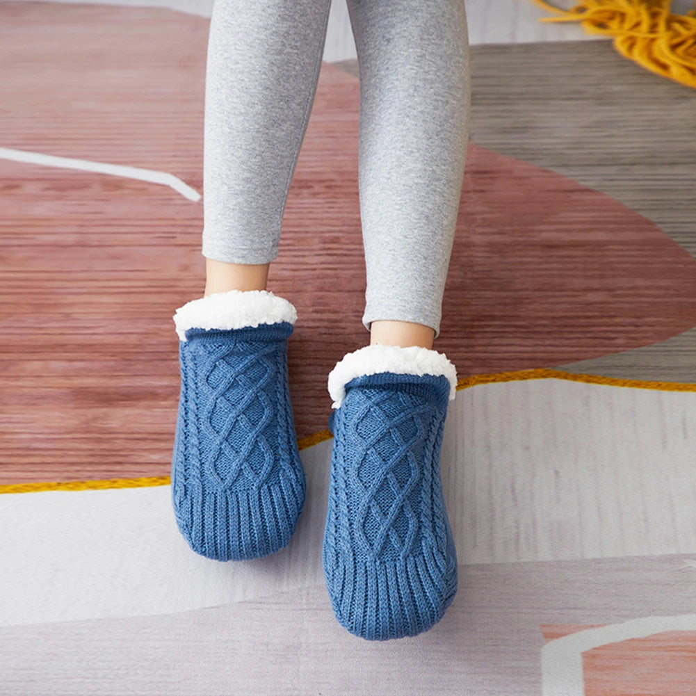 Fleece Floor Socks Cozy Thermal Velvet Socks Indoor Warmth
