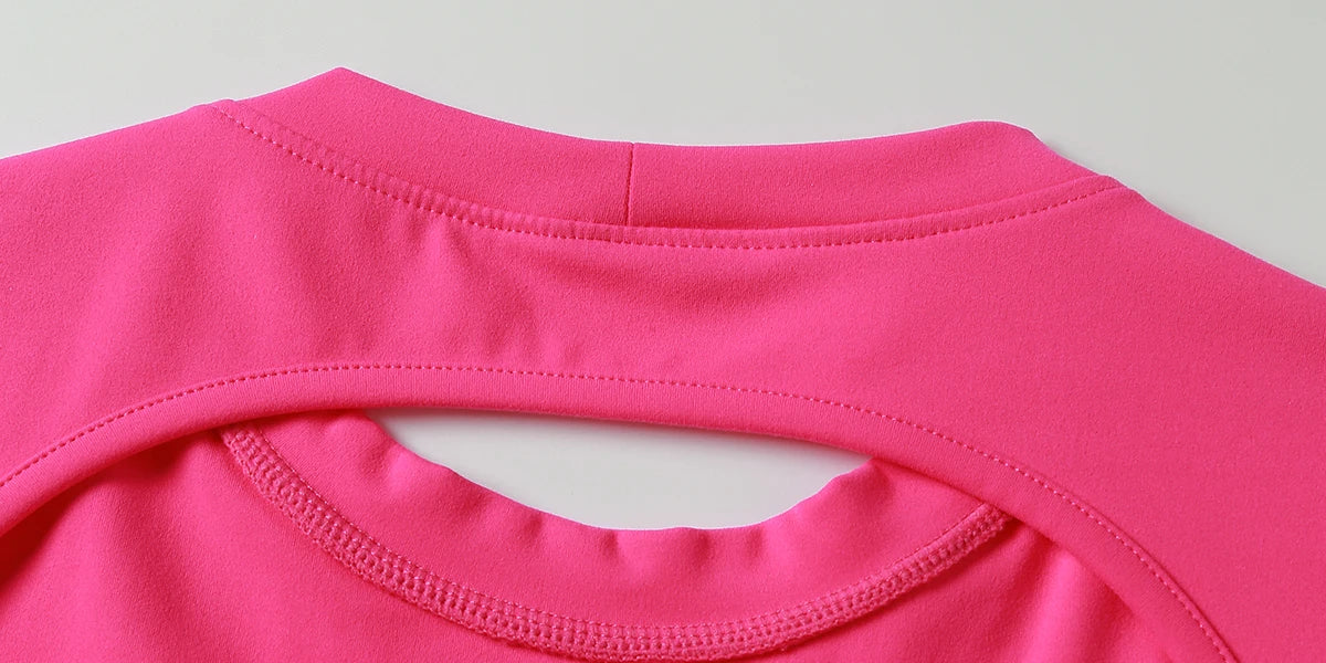 Ctenkevet Sports Short Top Women Fitness Yoga Wear Gym T-Shirt