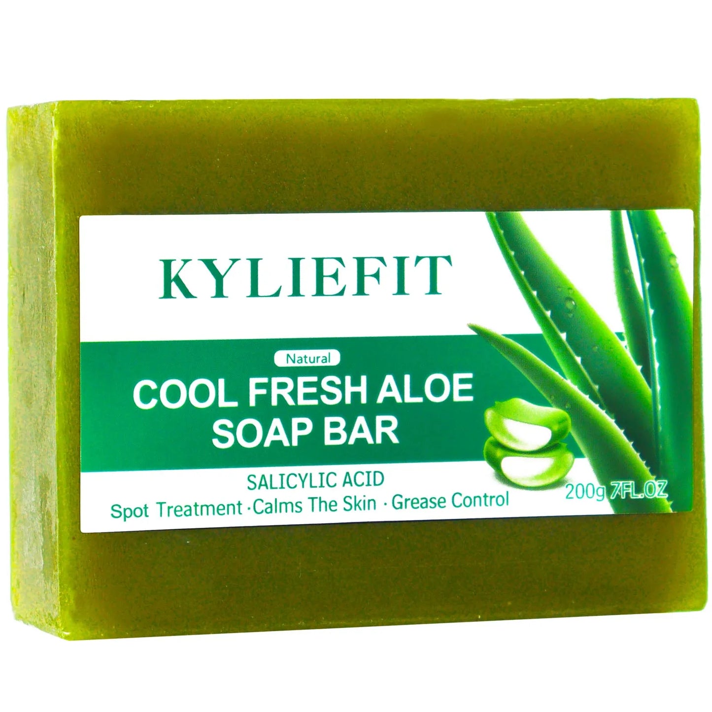 Cool Fresh Aloe Soap Bar, Reduce Acne and Black Spots, Clean Skin, Oil Control, Exfoliation, For Face And Body Use