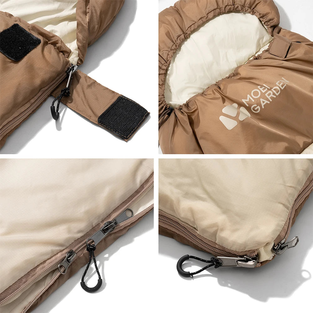 Mobi Garden Camping Hooded Sleeping Bag Mini Type 1.8kg 2.2kg