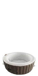 Inflatable Hot Tub Spa | Personal High Powered Jetted Bubble | 265 Gallon | Black