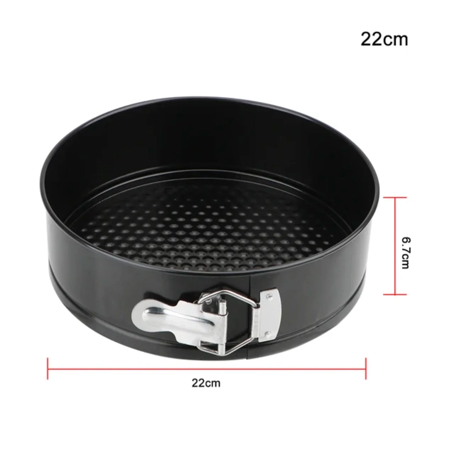 Non-Stick Metal Bake Round Cake Pan Removable Bottom