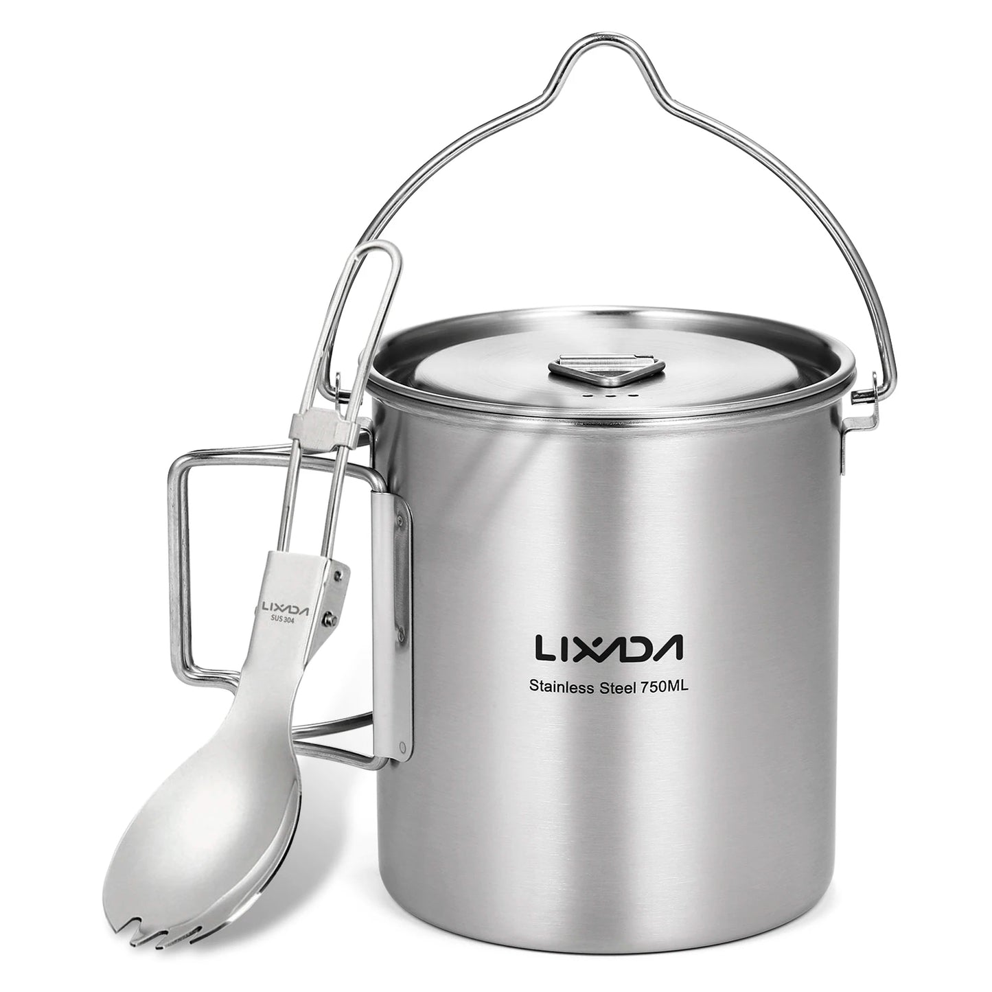 Lixada 750ml Outdoor Stainless Steel Water Cup Mug with Lid