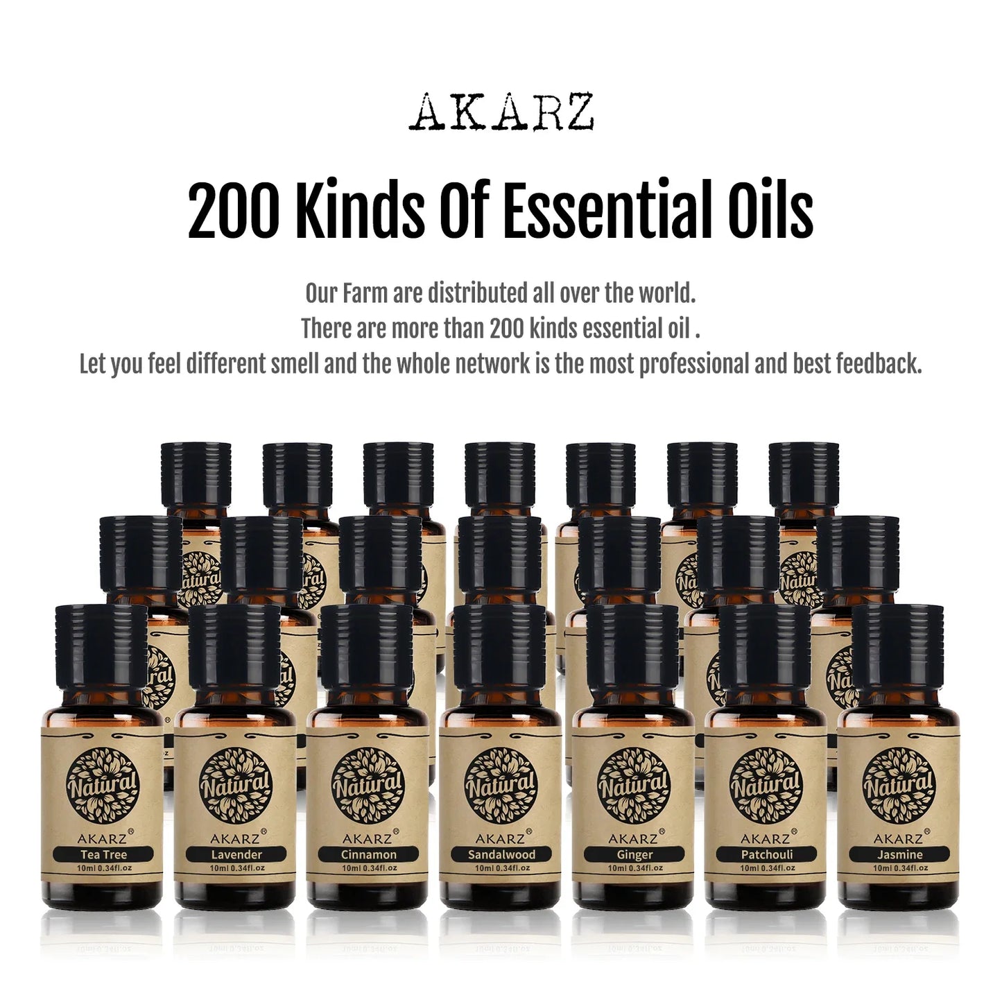 24 Set Tea Tree,Lavender,Sandalwood,Rose,Patchouli,Musk,Ylang,Vanilla,Neroli Lily Essential Oil
