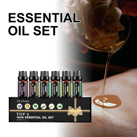 Plant Essential Oil Gift Box Set Relaxing Long-Lasting Fragrance for Massage and Skincare