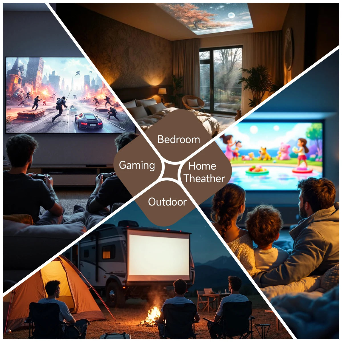 Magcubic 650ANSI L018 Projector 4K Native 1080P Auto Focus