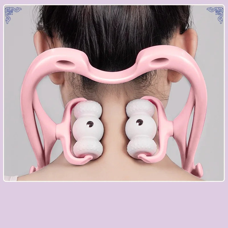 Neck Massager Pain Relief Deep Tissue 360 Degree Neckbud