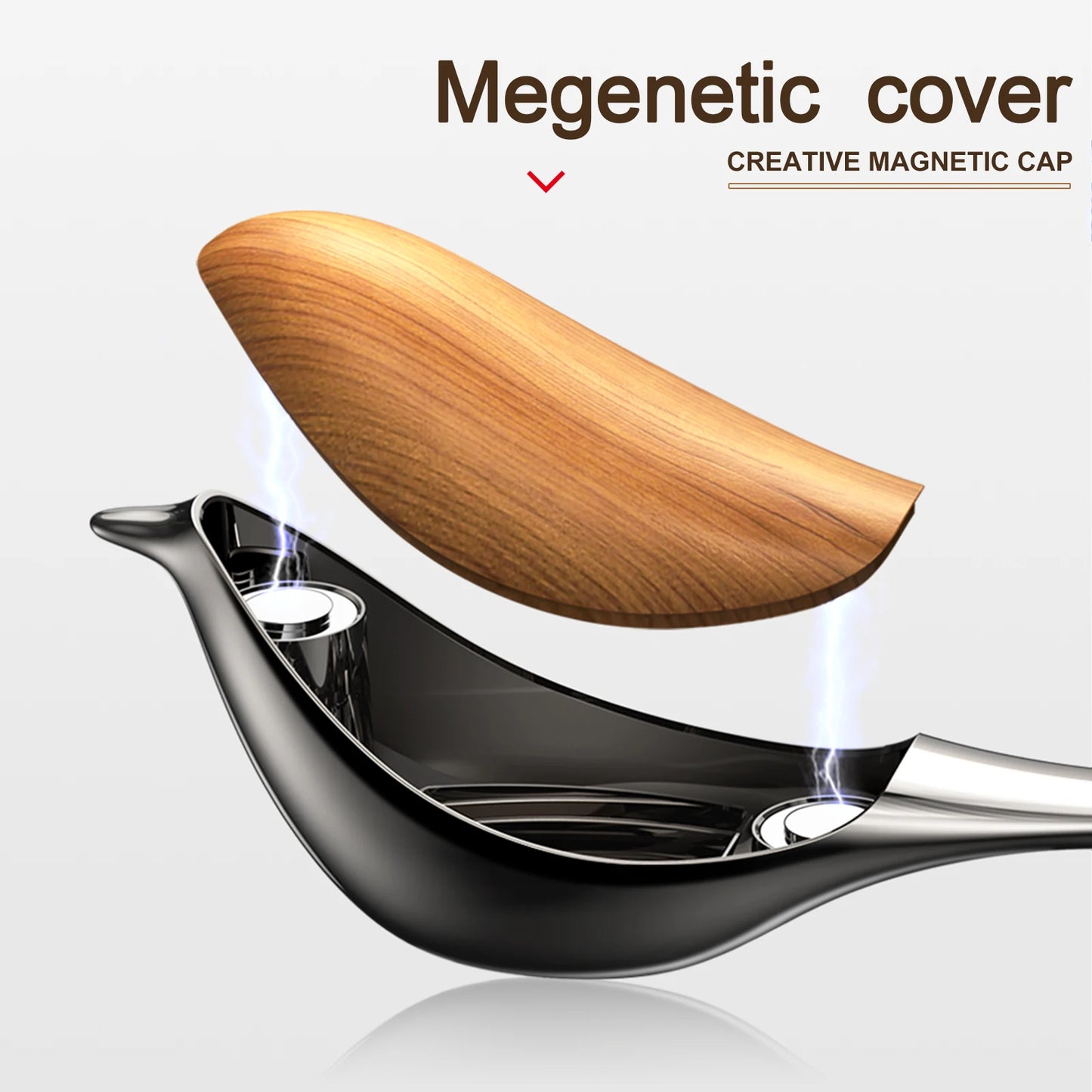 Car Air Freshener Lucky Bird Aromatherapy Diffuser Alloy Magnetic Cap Auto Interior Fragrance Air Purification Accessories