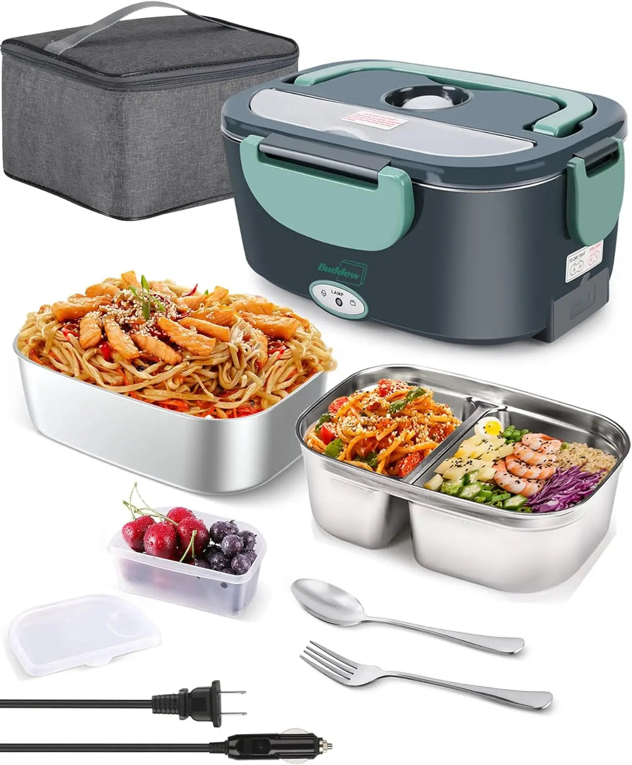 Buddew Electric Lunch Box 80W Food Heater for Adults