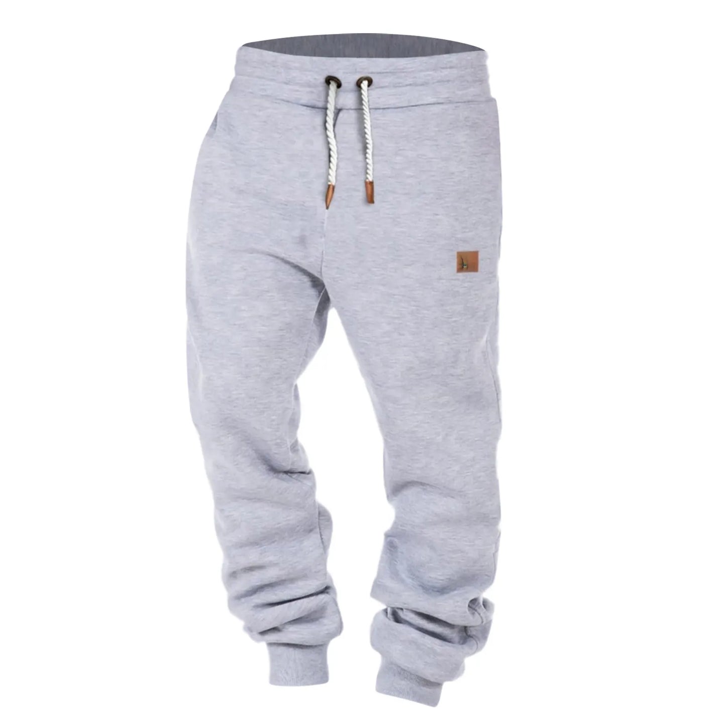 Men's Outdoor Jogger  Pants Drawstring Baggy Sweatpants Black