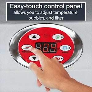 Inflatable Hot Tub Spa | Personal High Powered Jetted Bubble | 265 Gallon | Black