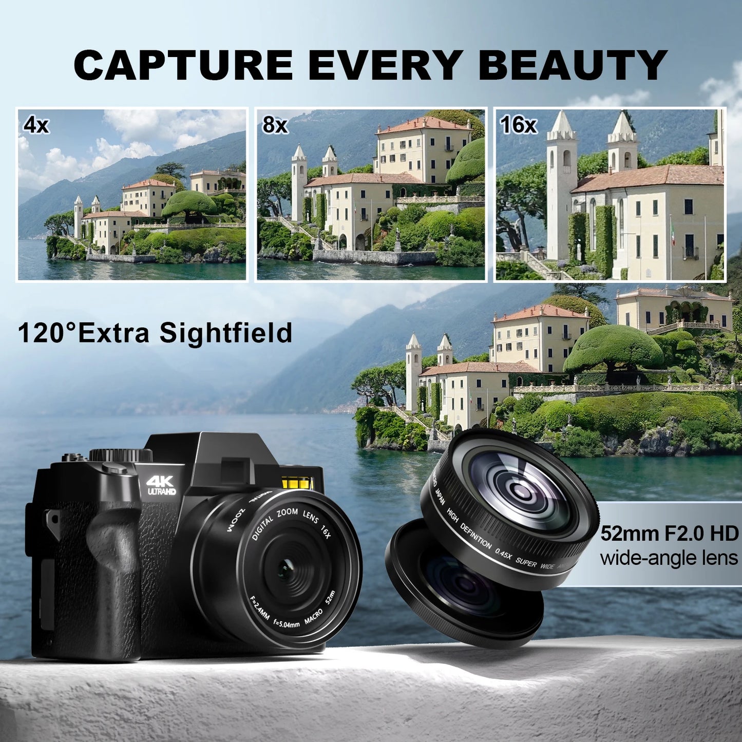 4K Digital Camera – Compact Vintage-Style