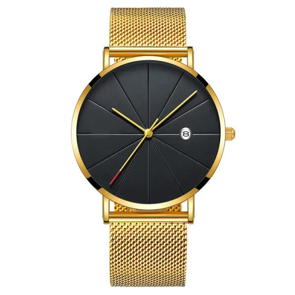 Men Watch Luxury Set Fashion Business Brown Quartz Wrist Watches