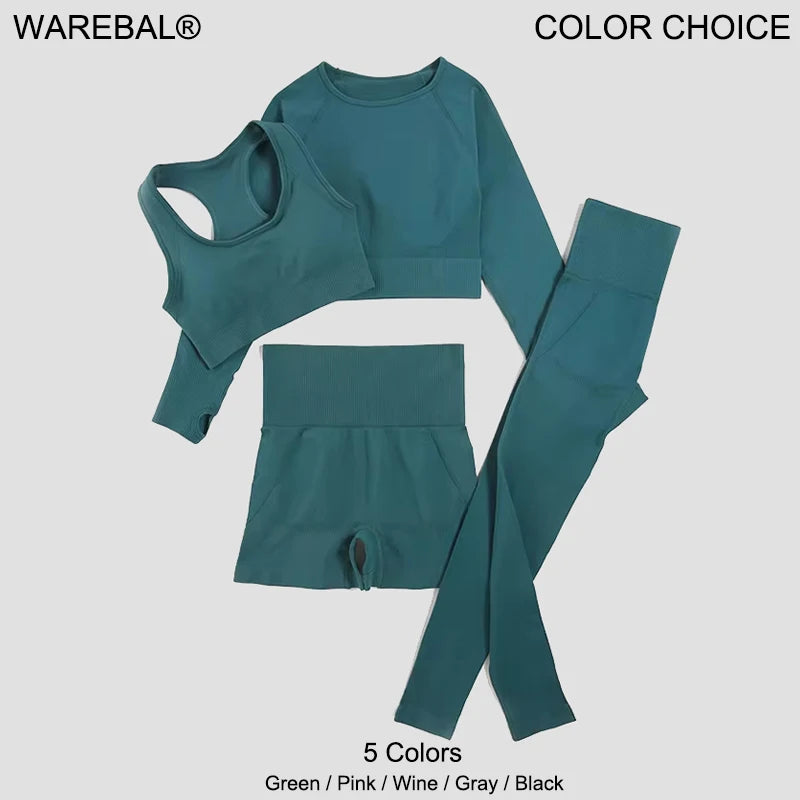 2/3/4pcs Seamless Yoga Set