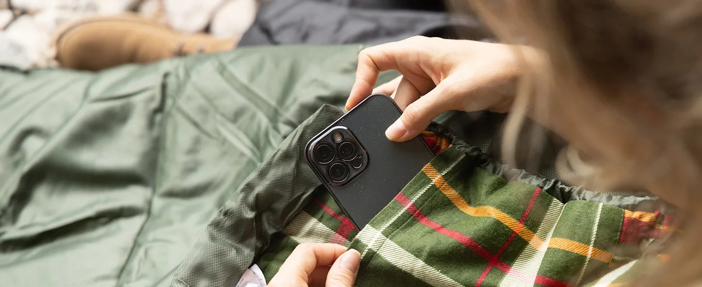 KingCamp Flannel Sleeping Bag for Camping, Stretchable Polyester-cotton