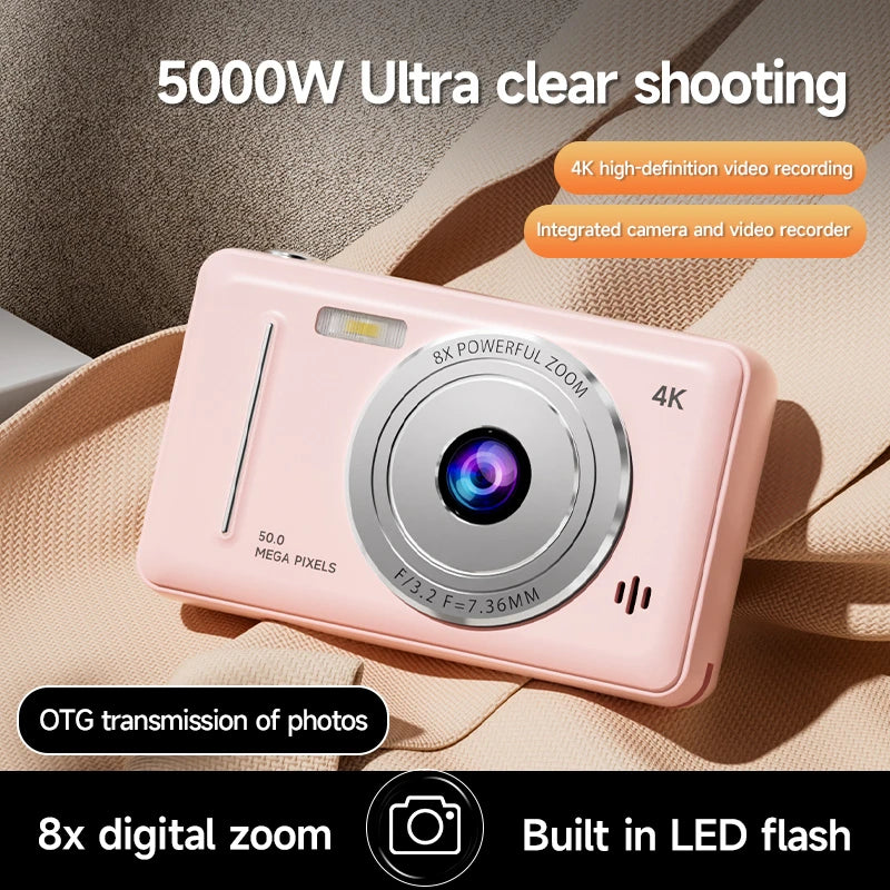 4K Retro CCD Portable Digital Camera