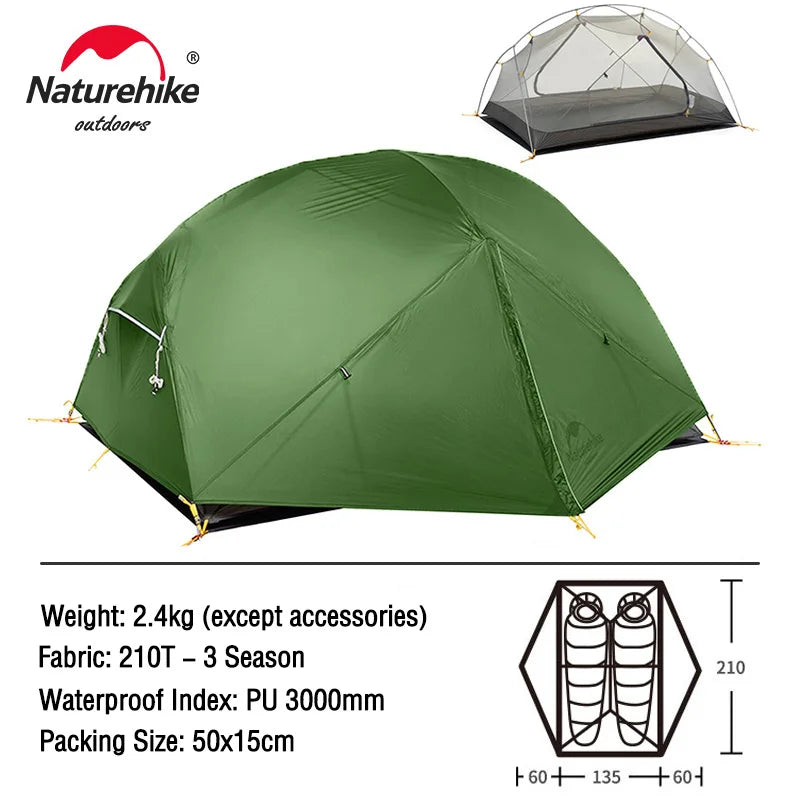 2 Tent 2 Person Backpacking Tent Waterproof