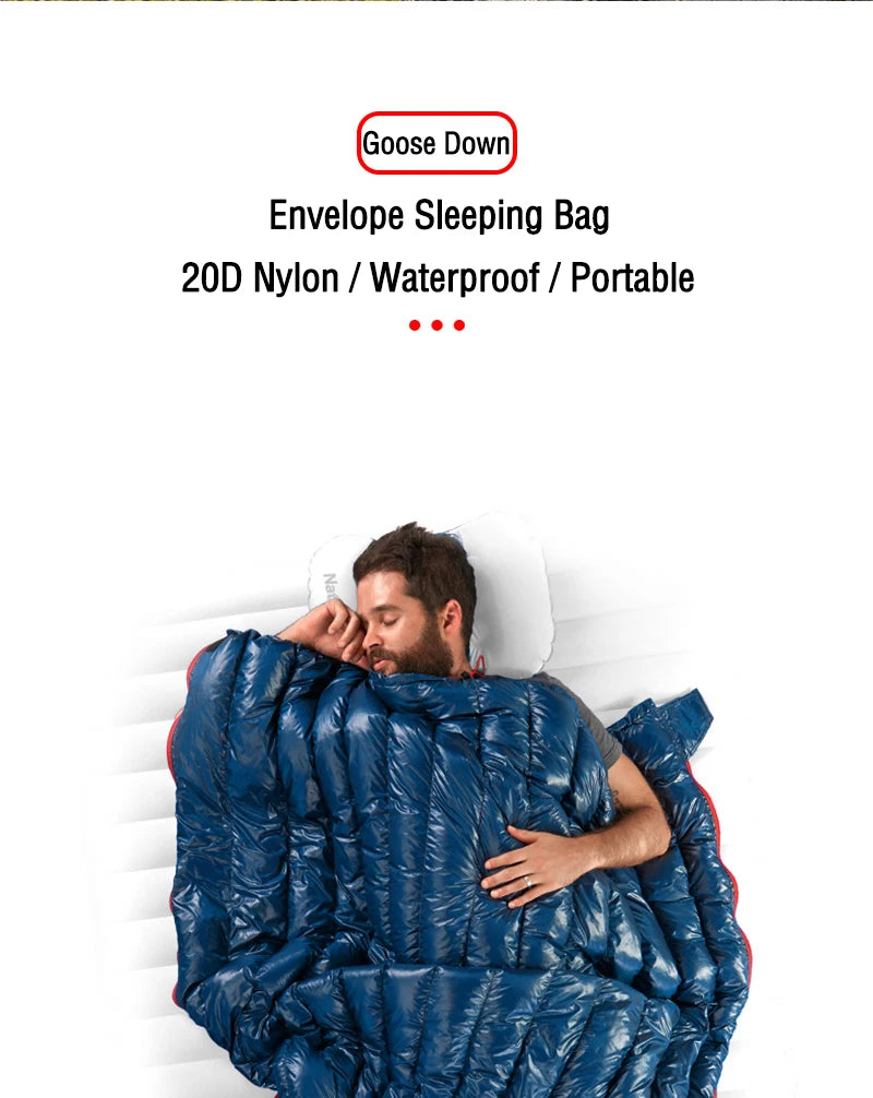 Naturehike Goose Down Sleeping Bag Ultralight Winter Waterproof