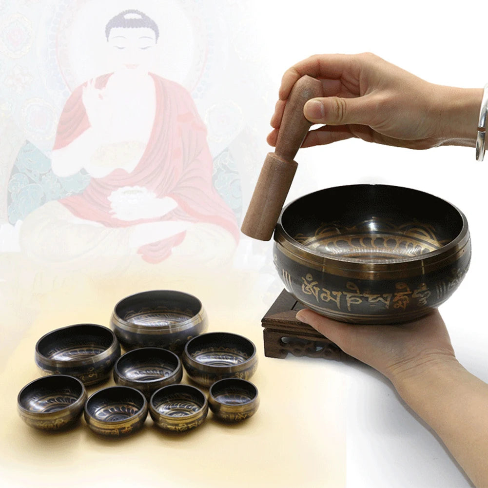 Tibetan Singing Bowl for Yoga, Meditation, and Music Therapy Bowl Handmade