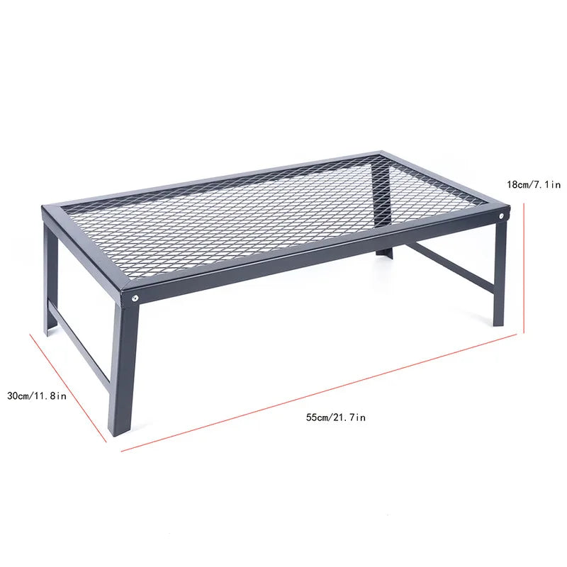 Folding Outdoor Camping BBQ Grill Portable Stand Equipment Picnic Cooking Grate Delicious Manufacturing Party Supplies