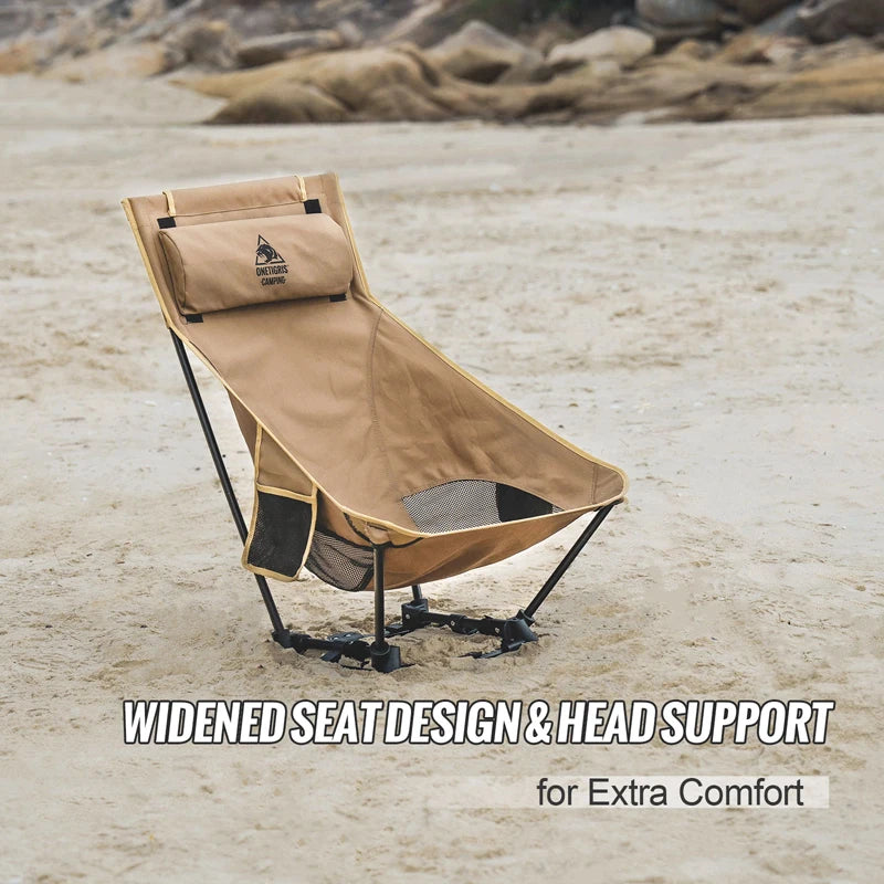 OneTigris Portable Camping Chairs Outdoor High Back Chair