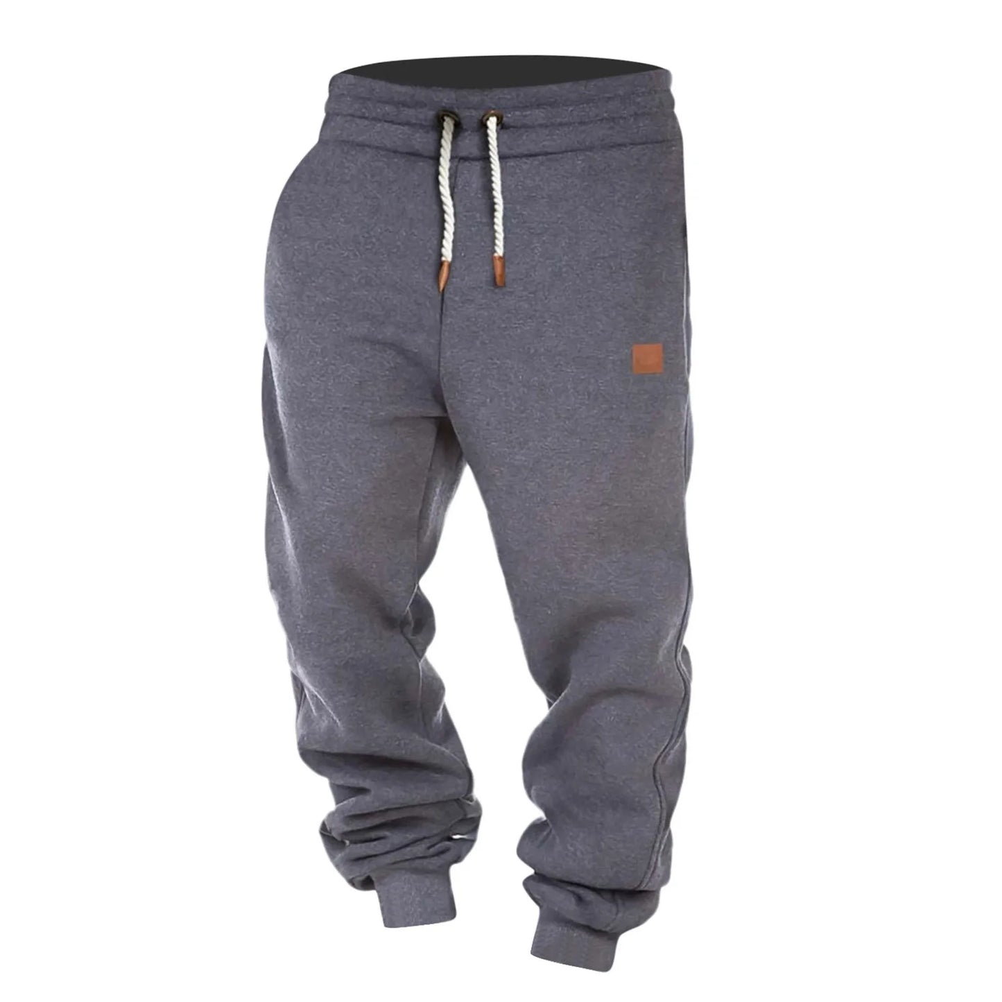 Men's Outdoor Jogger  Pants Drawstring Baggy Sweatpants Black