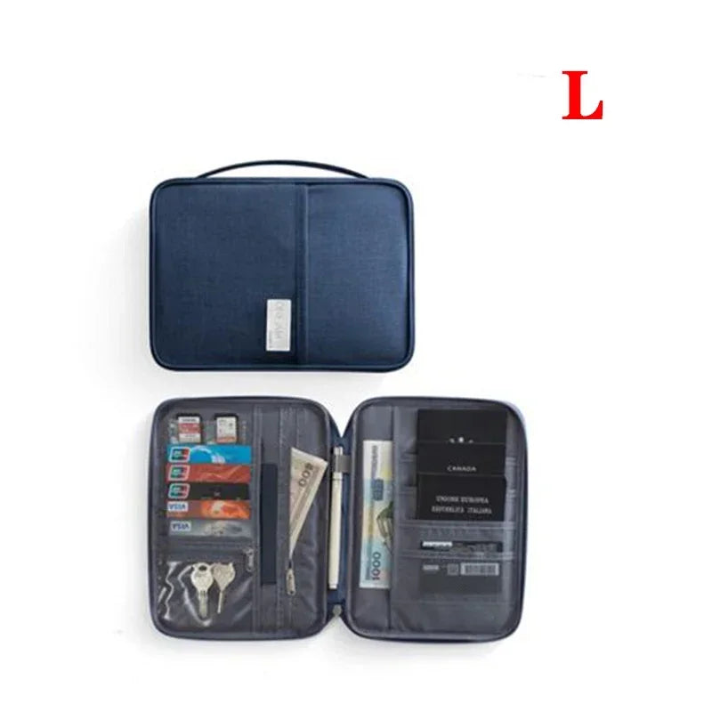 Women Multi-Function Waterproof Travel Passport Holder Cover