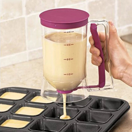 Batter Separator Pancake Dispenser with Measuring Label
