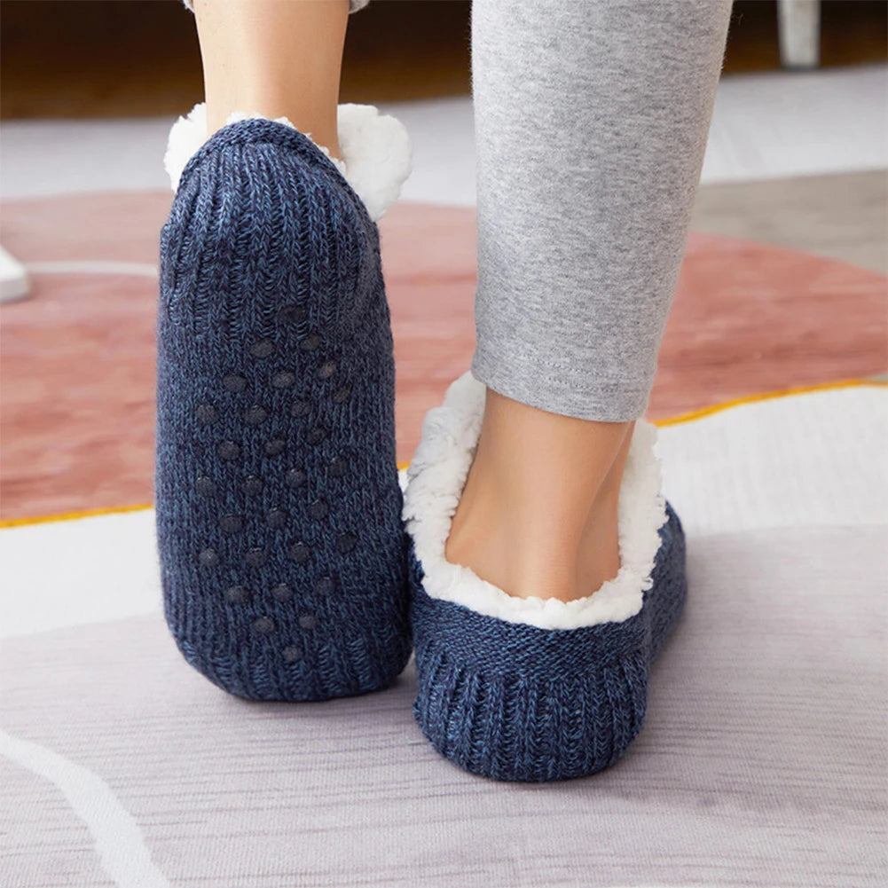 Fleece Floor Socks Cozy Thermal Velvet Socks Indoor Warmth