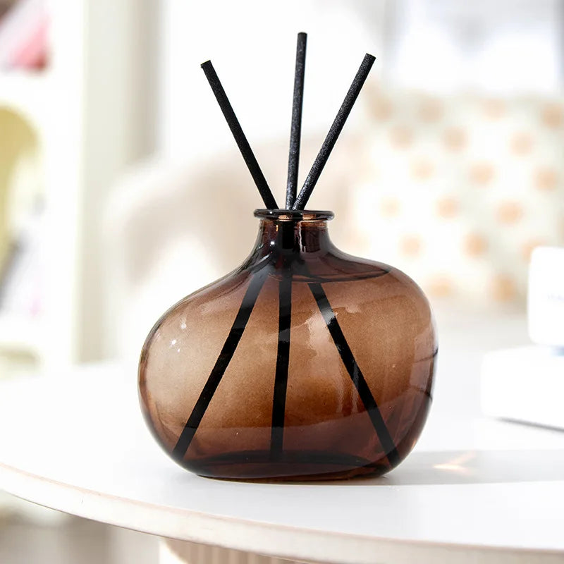 100ml aromatherapy reed diffuser set with fiber sticks and a glass bottle