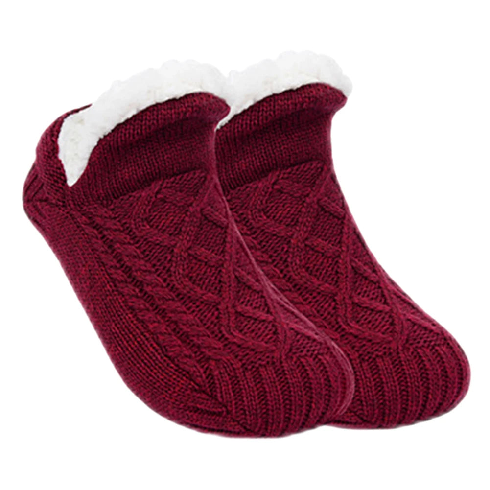 Fleece Floor Socks Cozy Thermal Velvet Socks Indoor Warmth