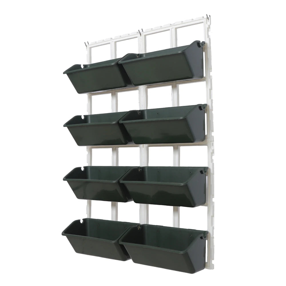 4 Tier Wall-Mounted Elevated Garden Planter Vertical Pots