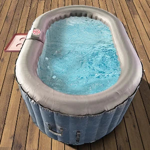 Inflatable Hot Tub Spa | Personal High Powered Jetted Bubble | 265 Gallon | Black