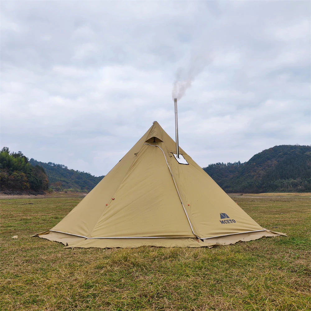 4-6 People Tipi Hot Tent with Stove Jack 400PRO Camping