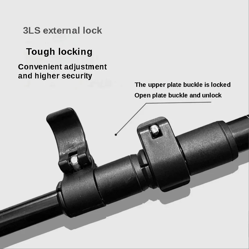 2PCS Trekking Telescopic Ultralight  Hiking Cane