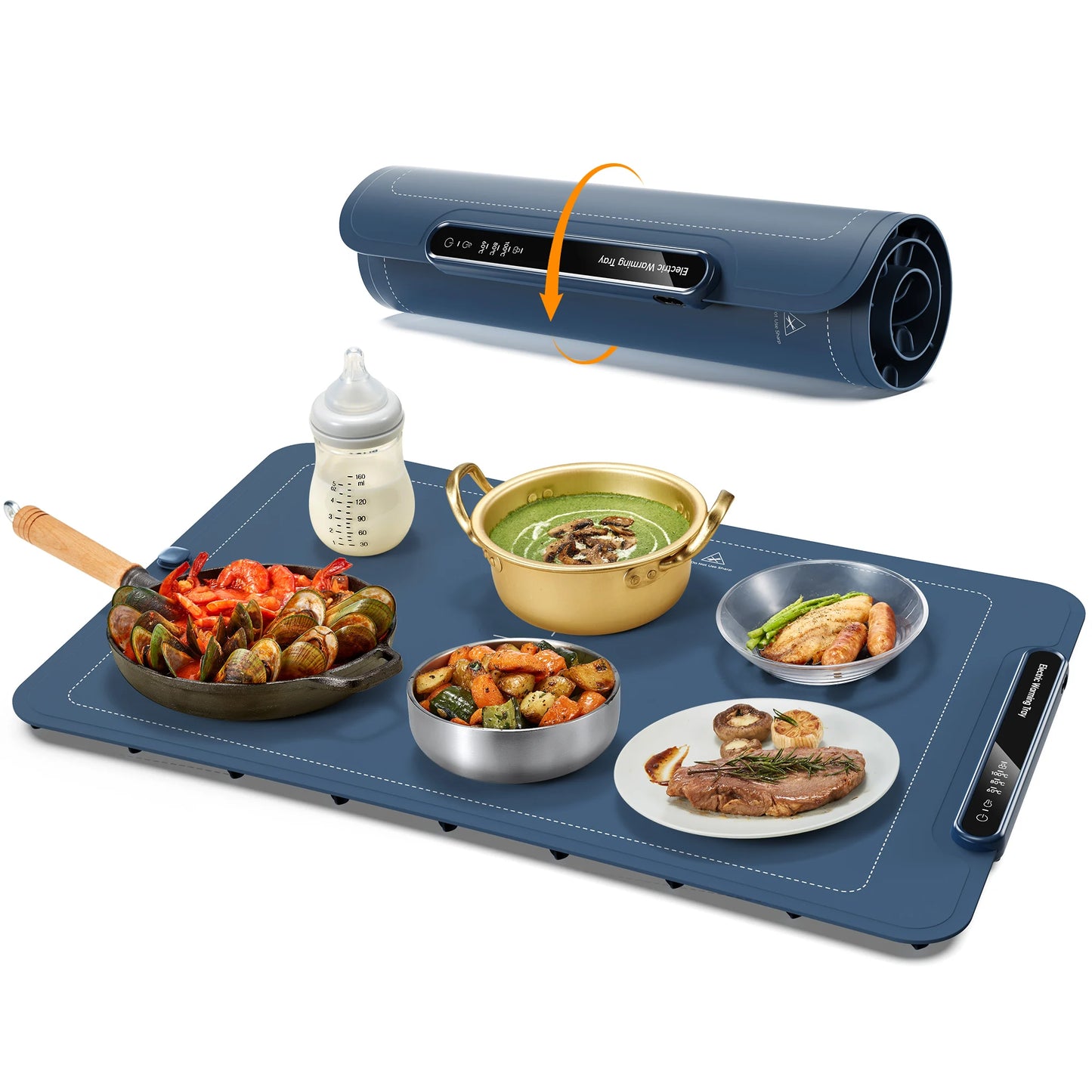 Electric Warming Tray, Yabano Foldable Food Warmer Mat