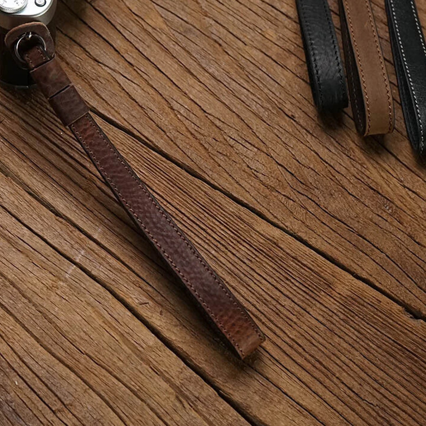 Genuine Leather Camera Wrist strap for  Nikon Sony FUJI Leica camera