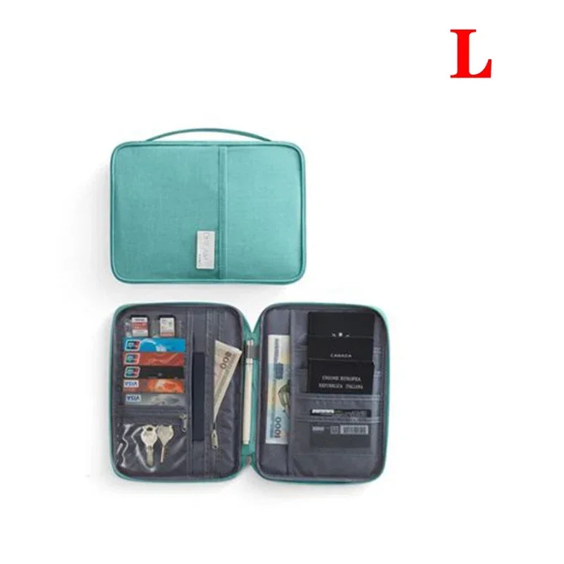 Women Multi-Function Waterproof Travel Passport Holder Cover