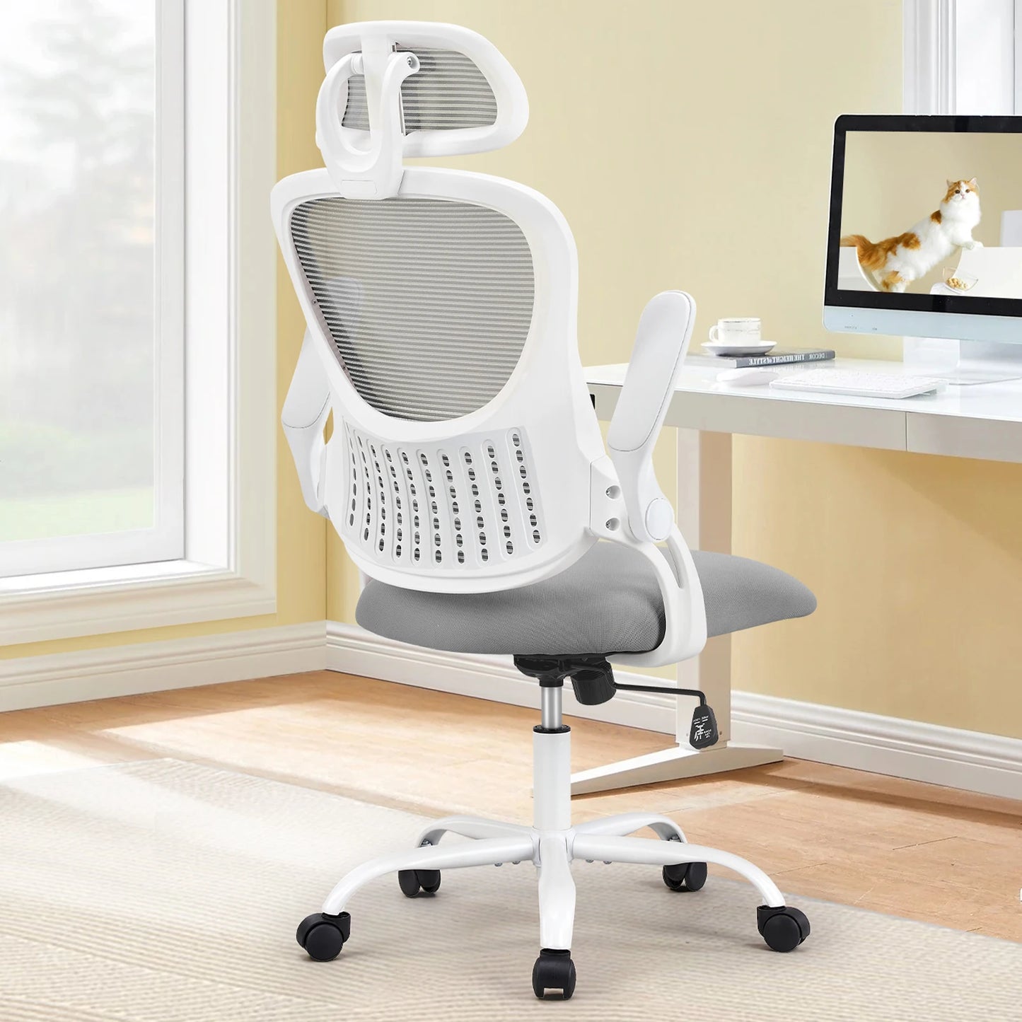 JHK Mesh Ergonomic Office Desk Chair Adjustable Headrests